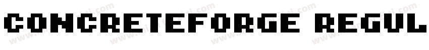 ConcreteForge Regular字体转换